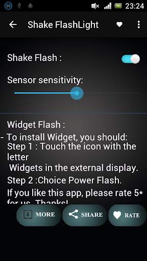 Shake FlashLight screenshot 3