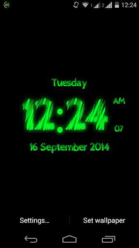 Super Digital Clock Live Wallpaper screenshot 2