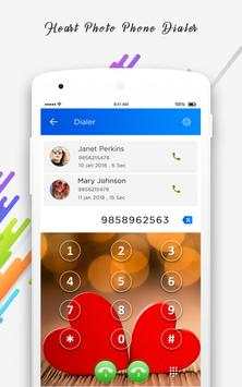 Heart Photo Phone Dialer 3 تصوير الشاشة