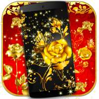 Golden Rose Live Wallpaper HD logo