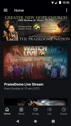 Greater New Hope Church screenshot 1