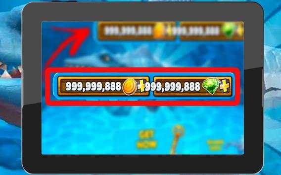 Guide for free hungry shark diamonds & coins screenshot 5
