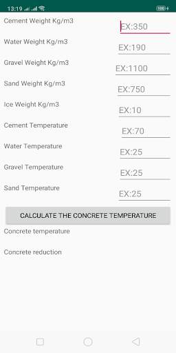 Concrete temperature screenshot 2