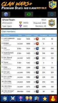 Clan Wars  Premium Stats for Clash Royale screenshot 5