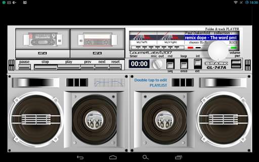 Spark GL-747A folder player vintage VU-meter screenshot 8