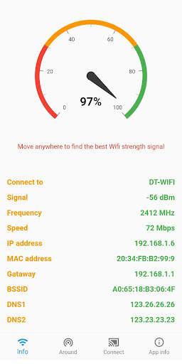 WiFi Signal Strength Meter Pro (No ads) screenshot 1