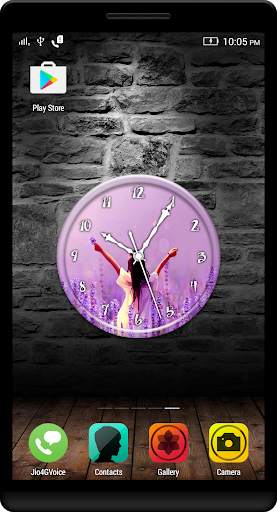 Lavender Clock Live Wallpaper screenshot 3