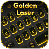 Golden Laser Black Keyboard icon