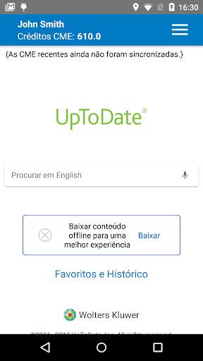 UpToDate screenshot 2