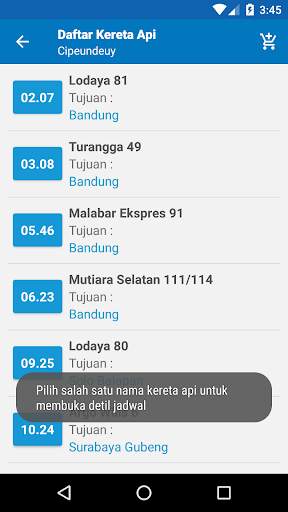 JadwalKA Kereta Api Indonesia screenshot 3