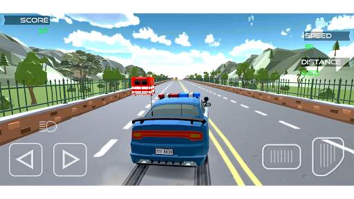Polygon Traffic Racer 3D: Highspeed Highway Games 1 تصوير الشاشة