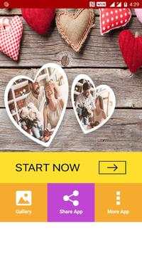 Love Heart Dual Photo Frame screenshot 1