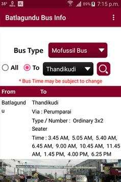 Batlagundu Bus Info screenshot 8