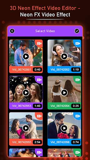 3D Neon Effect Video Editor : Neon FX Video Effect screenshot 5