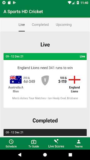 A Sports Live HD Cricket screenshot 3