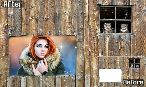 Wood Wall Photo Frames - natural wood wall effects screenshot 4
