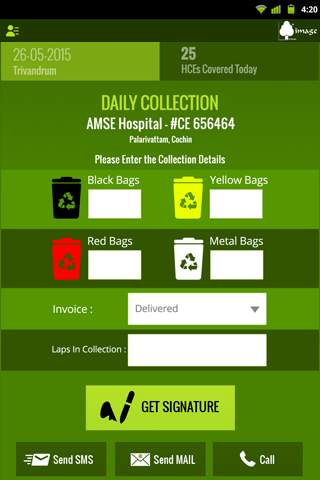 IMAGE Bio.Med.Waste collection app screenshot 5