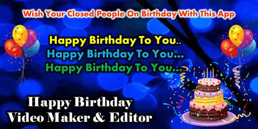 Happy Birthday Video Maker With Song, Name & Photo screenshot 1