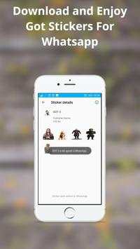 WAStickerApps - GameOf throns Sticker Pack screenshot 5