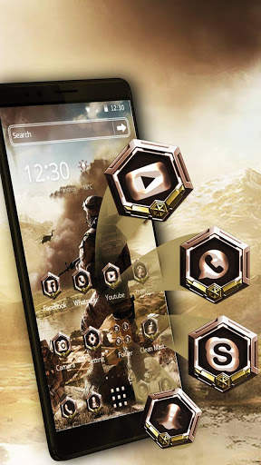 Army 2D Theme Armed Forces screenshot 2
