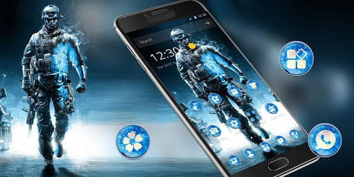 Blue Soldier War Hero Theme screenshot 4
