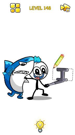 Troll Master - DOP Draw One Part - Stickman Puzzle screenshot 1