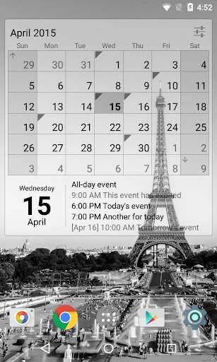 Calendar Widget (key) screenshot 4