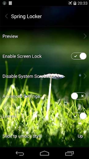 Spring live wallpaper lock screenshot 1