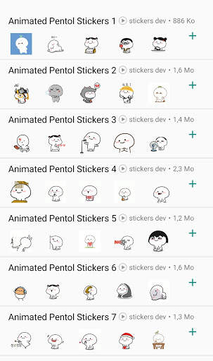 Pentol Animated Stickers WAStickerApps screenshot 1