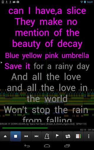 MIDI Voyager Karaoke Player screenshot 12