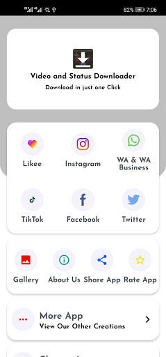 Video and Status Downloader- All in One Downloader screenshot 1
