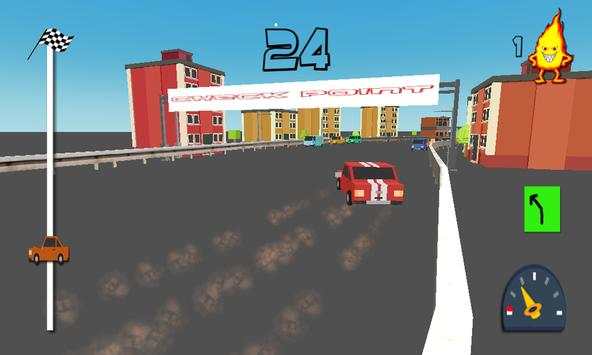 Blocky Rally Pixel Car Racing screenshot 5