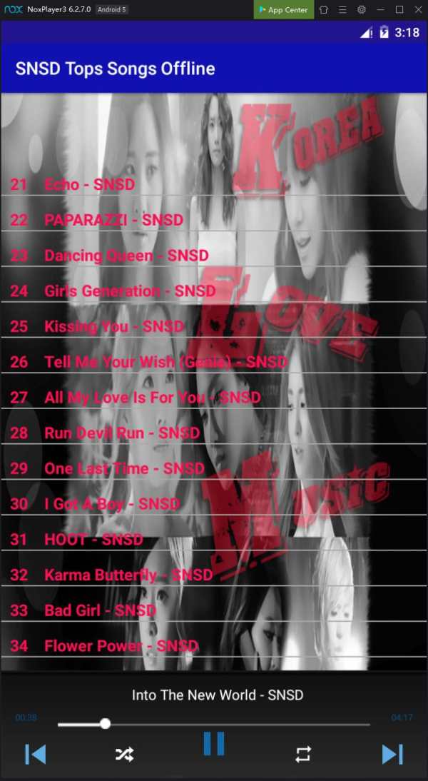 SNSD Tops Songs Offline screenshot 2