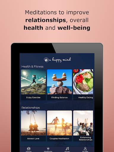 A Happy Mind - Guided Meditation, Calm & Sleep 10 تصوير الشاشة