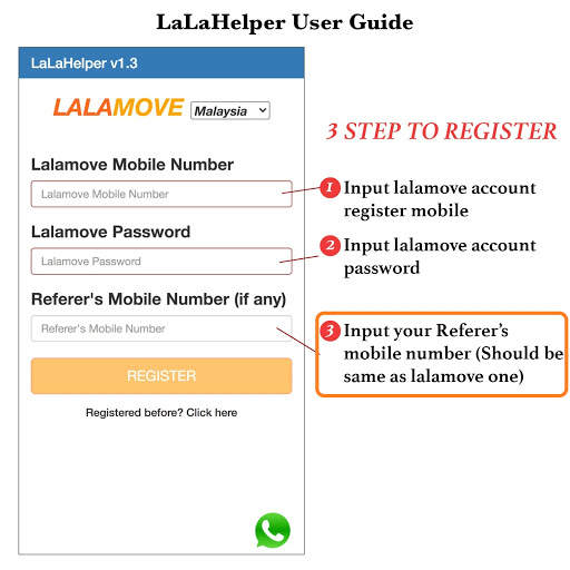 LaLaHelper - instant Lalamove order picking screenshot 1
