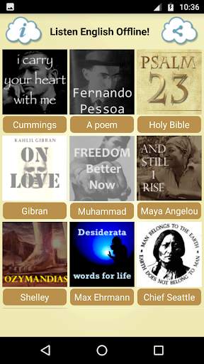 Listen English Poems Offline screenshot 4