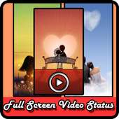Full screen video status logo