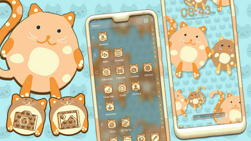 Cartoon Kitten Launcher Theme screenshot 3