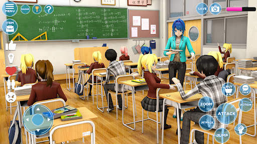 Anime High School Girl Sim 3D screenshot 1
