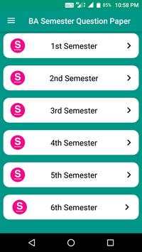 BA Semester Old Question Paper- Gauhati University скриншот 1