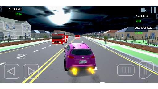Polygon Traffic Racer 3D: Highspeed Highway Games 4 تصوير الشاشة