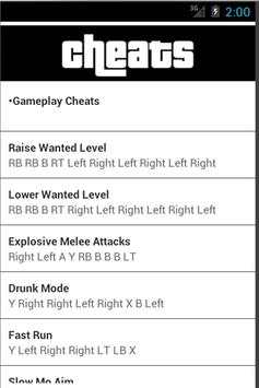 Cheats GTA screenshot 4