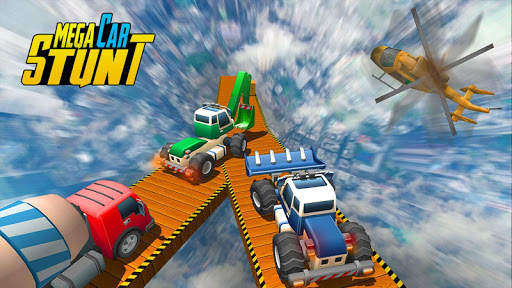 Mega Ramp Heavy Excavator: Monster Truck Stunts screenshot 1