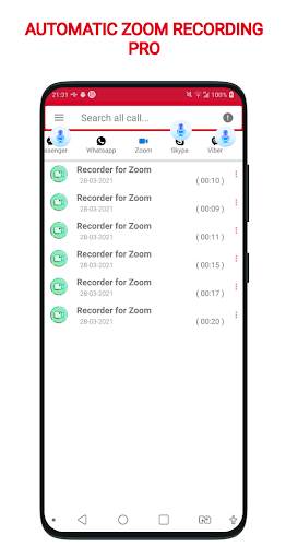 Supper Call Recorder Pro: Record Messenger Calls screenshot 4
