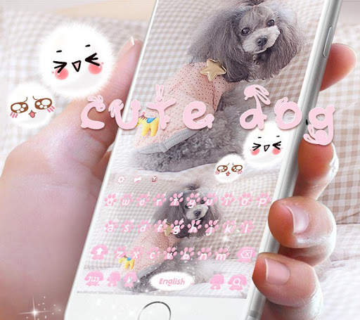 Cute Dog Keyboard Theme screenshot 1