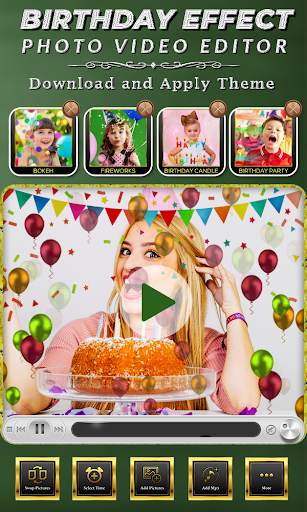 Birthday Photo Effect Video 4 تصوير الشاشة