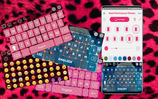 Black Pink Keyboard Themes स्क्रीनशॉट 3