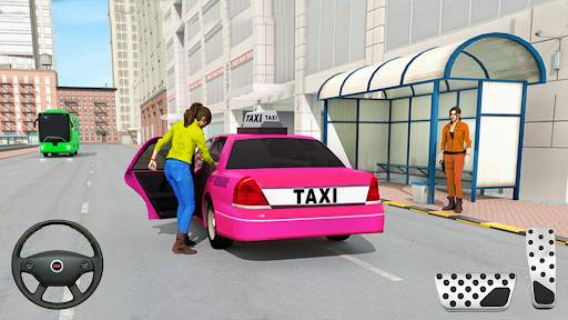 City Taxi Games-Taxi Car Games screenshot 1