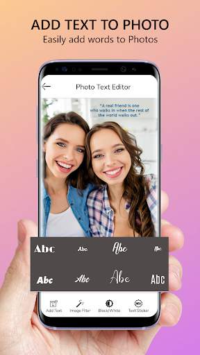 Photo text editor, Text art, text on photo, screenshot 1