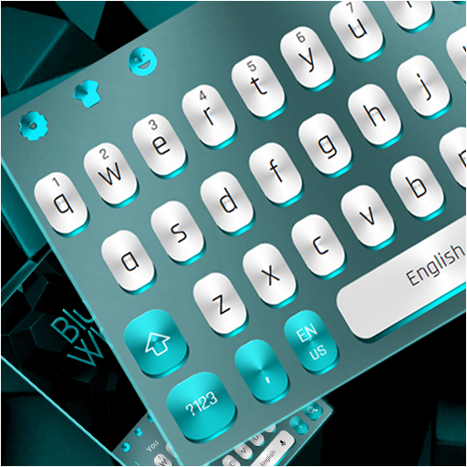 Black Blue Metal Keyboard icon